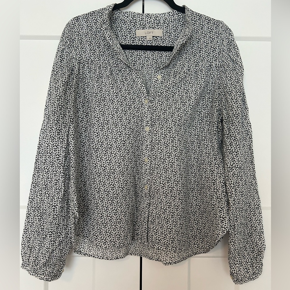 Loft floral print blouse